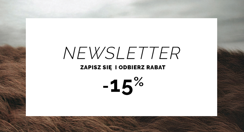 Newsletter rabat -15%