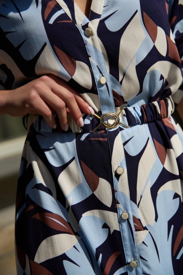 Sukienka z wiskozy granatowa 