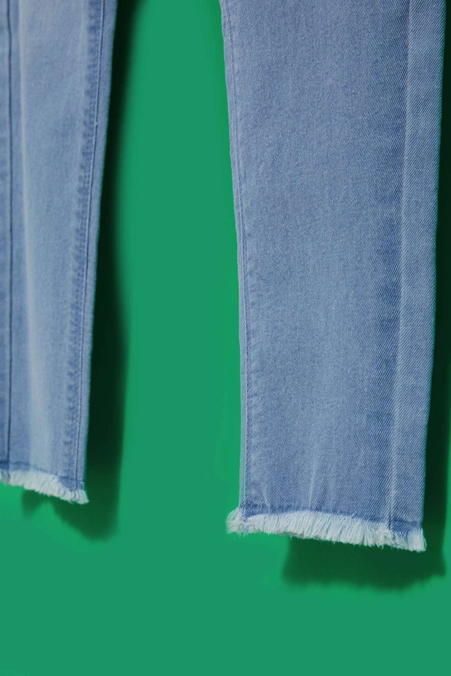 Jeansy push up błękitne