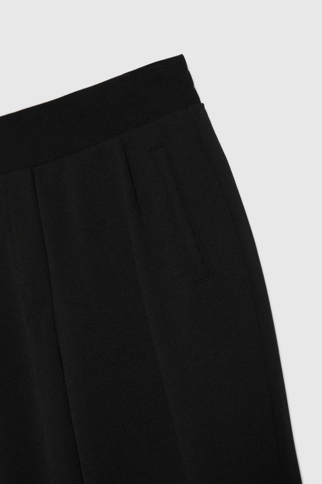 Spodnie z prostymi nogawkami czarne