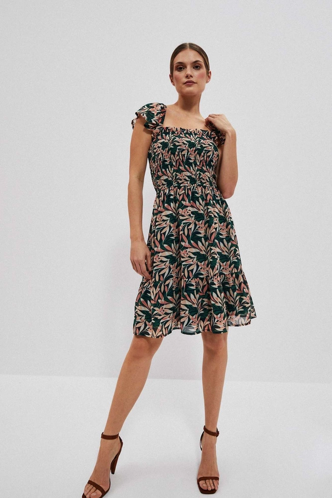 Sukienka z roślinnym wzorem