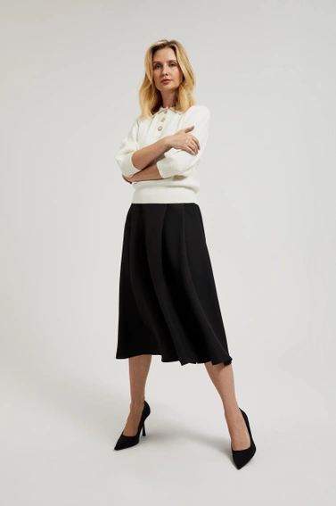 Rozkloszowana spódnica czarna