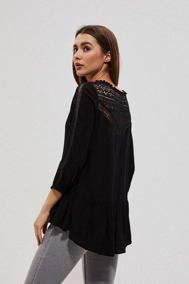 Wiskozowa koszula z frędzlami