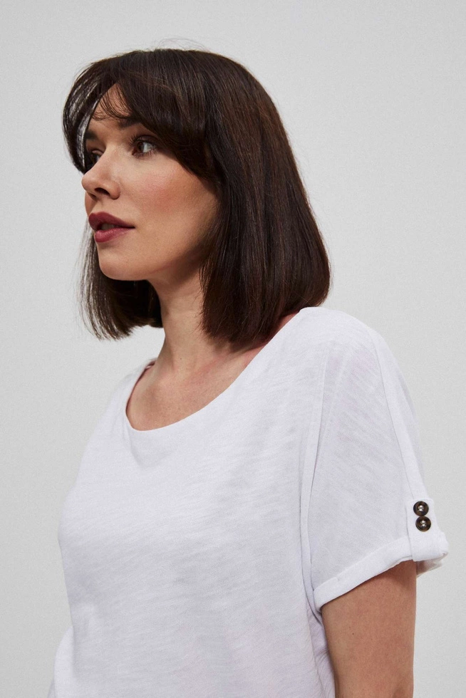 Bawełniana bluzka biała