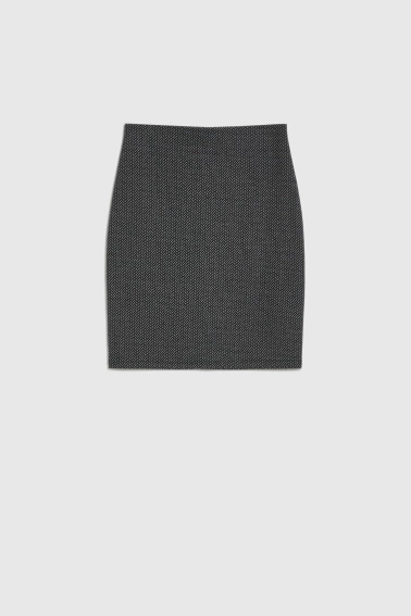 Ołókowa spódnica grafitowa