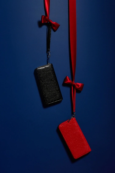 Portfel z zawieszką czerwony