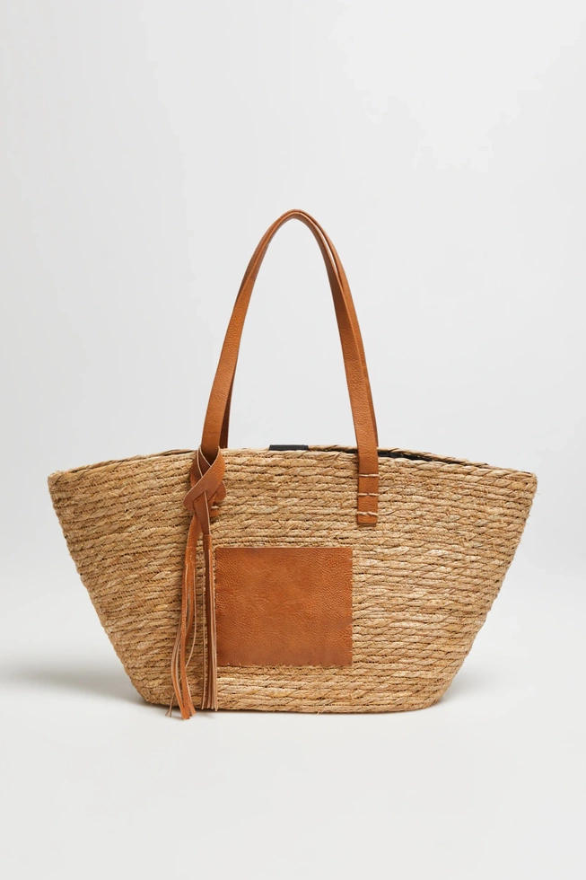 Duża torba na ramię brązowa