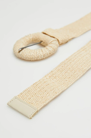Pasek z klamrą beżowy