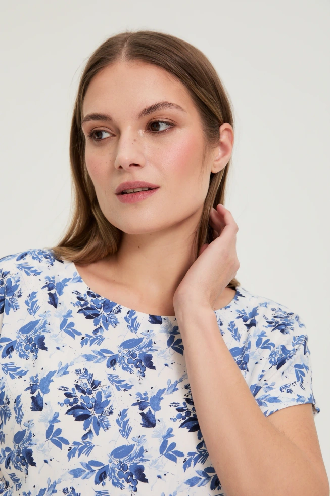 Wiskozowa koszula biała