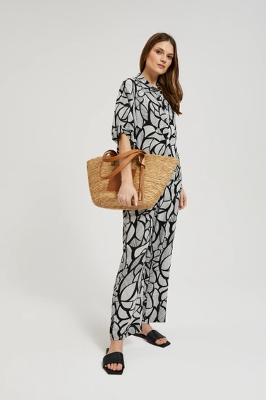 Duża torba na ramię brązowa