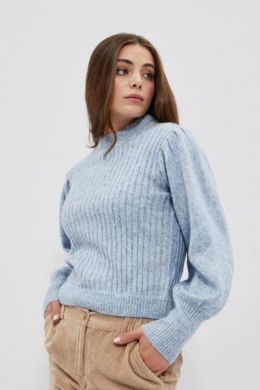 Sweter z bufiastymi rękawami 