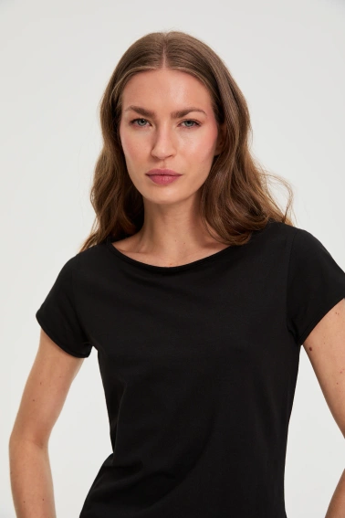 Bawełniany t-shirt czarny