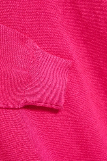 Sweter z golfem fuksjowy