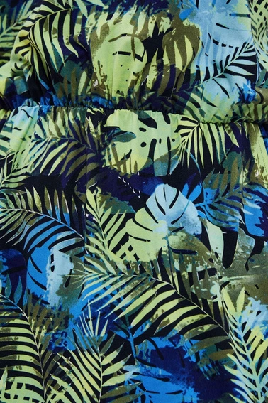 Sukienka z tropikalnym printem