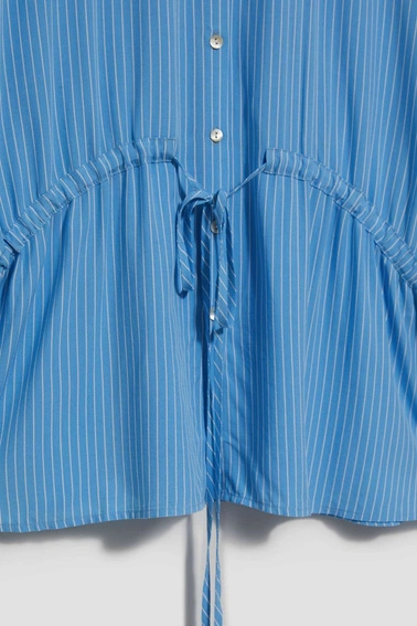 Koszula w paski błękitna