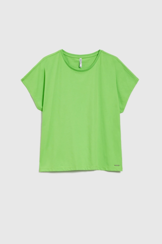 Gładka bluzka zielona