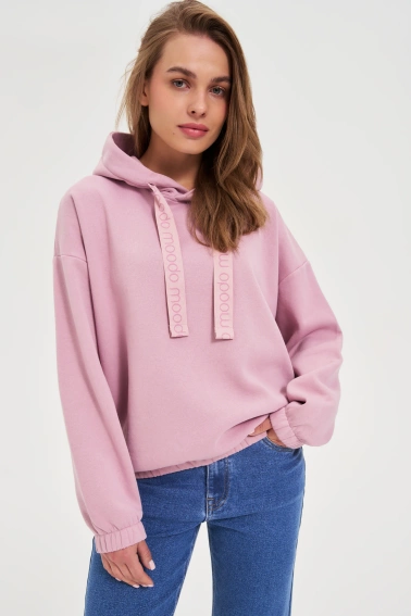 Bluza z kapturem różowa