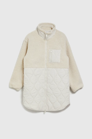 Kurtka teddy beżowa