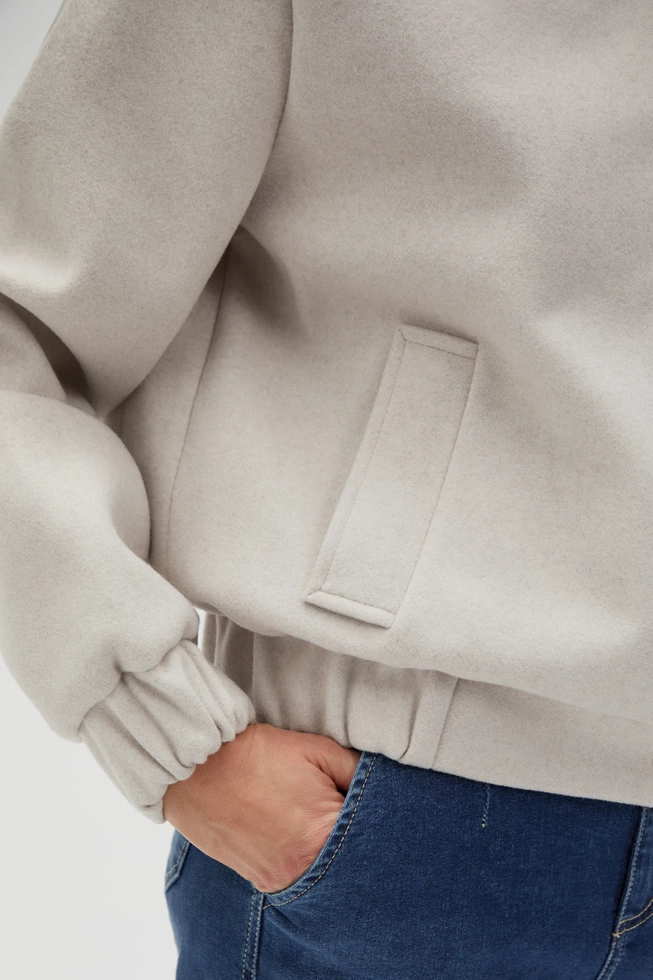 Kurtka bomberka damska beżowa