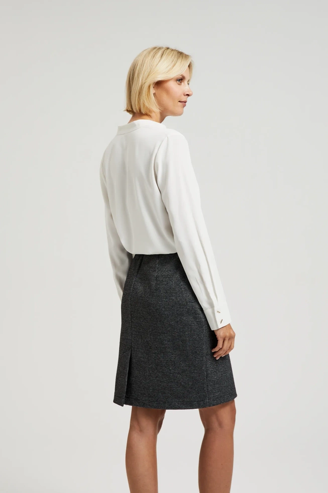 Gładka elegancka koszula biała