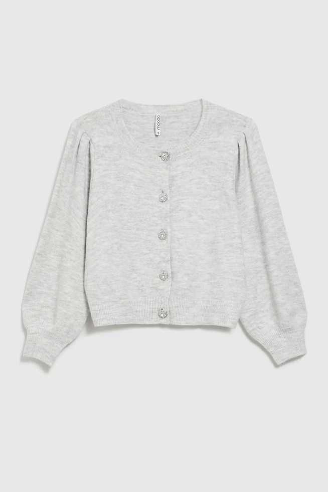 Kardigan z ozdobnymi guzikami