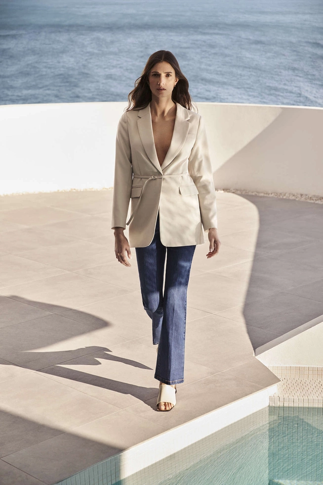 Marynarka damska piaskowa