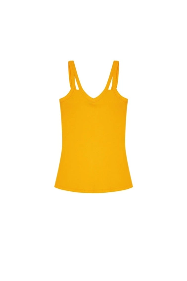 Prążkowany top z bawełny organicznej