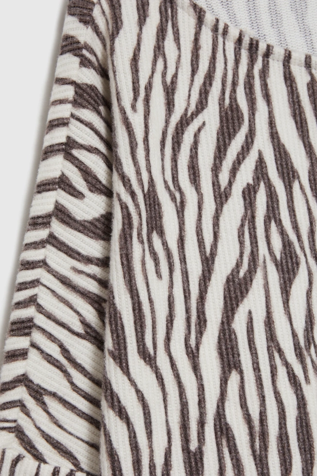 Bluza w zwierzęcy wzór beżowa