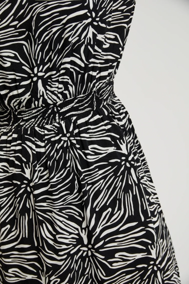 Wiskozowa sukienka maxi czarna