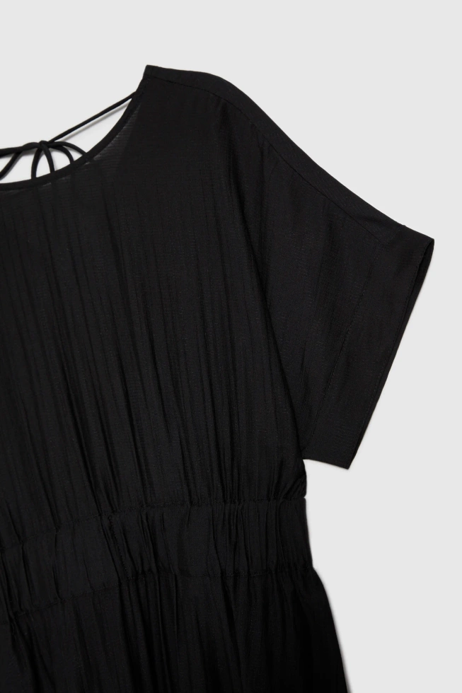 Wiskozowa sukienka czarna