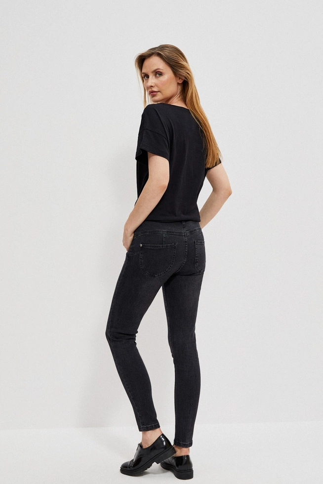 Jeansy skinny z przetarciami
