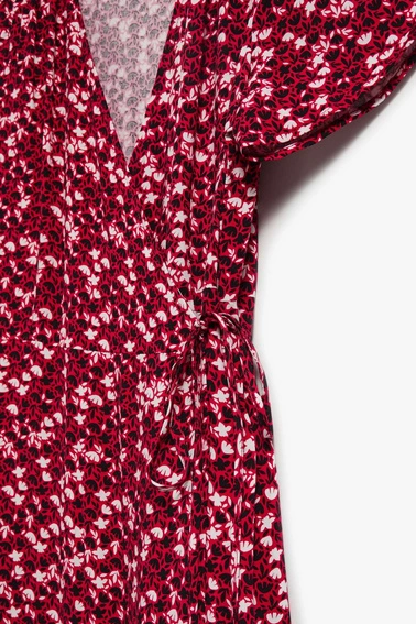 Sukienka maxi truskawkowa