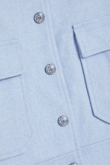 Krótka kurtka błękitna