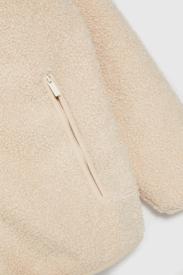 Bluza zapinana na zamek beżowa