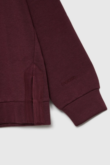 Bluza z kapturem burgundowa 