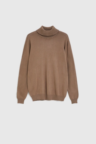 Gładki golf beżowy