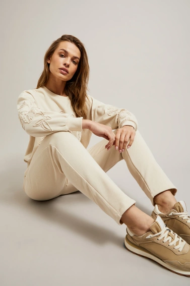 Spodnie dresowe beżowe