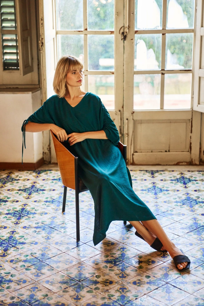 Sukienka midi zielona