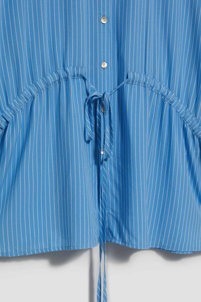Koszula w paski błękitna