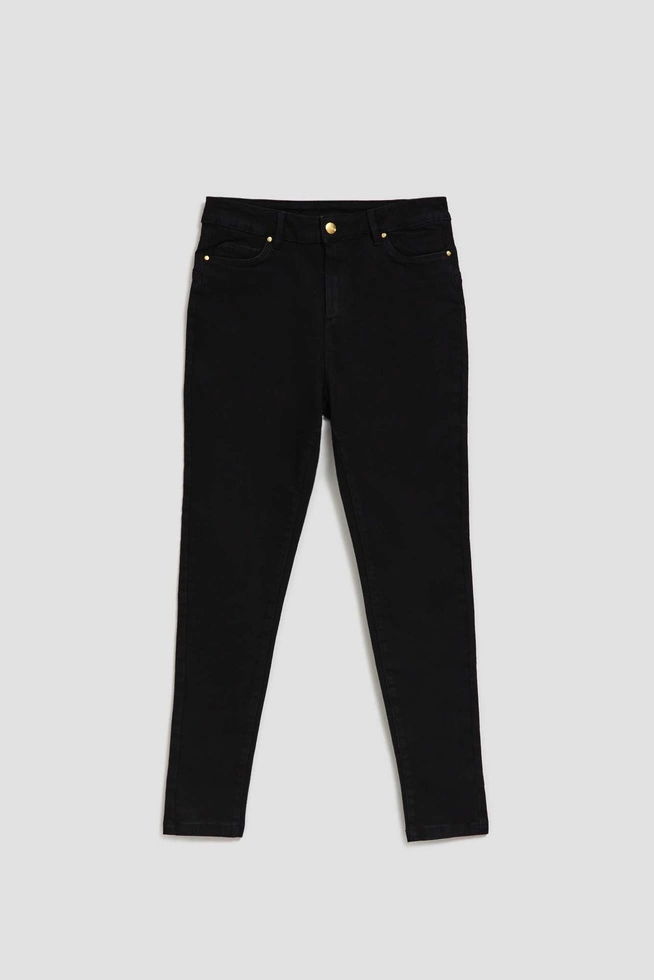 Jeansy skinny push up czarne