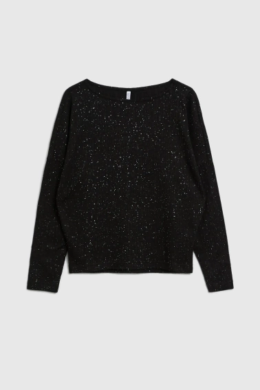 Błyszcząca bluzka czarna