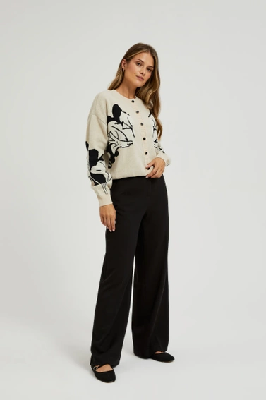 Spodnie z szerokimi nogawkami czarne