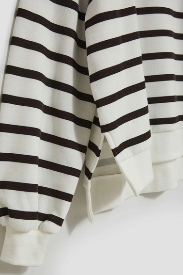 Bluza w paski z bufaistymi rękawami