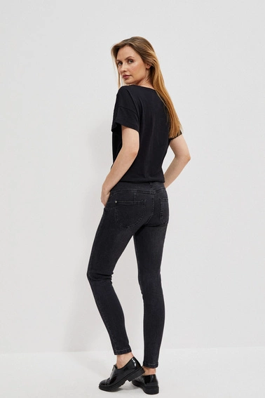 Jeansy skinny z przetarciami