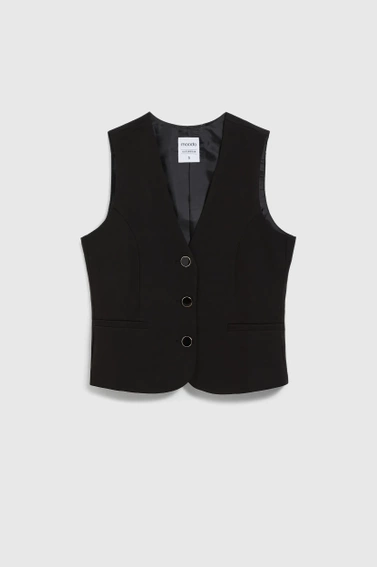 Garniturowa kamizelka czarna