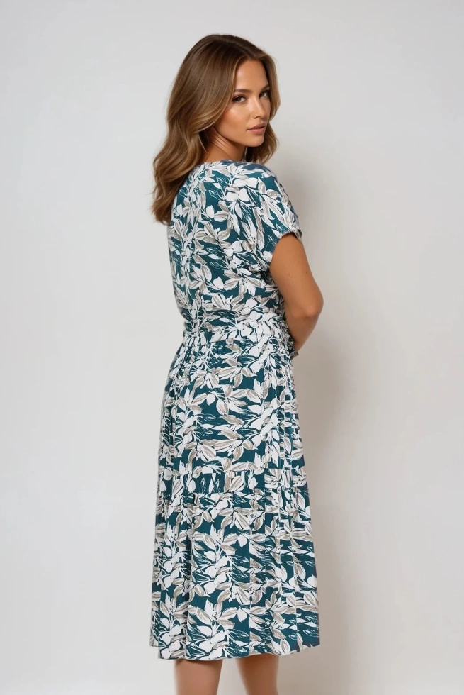 Sukienka z wiskozy midi