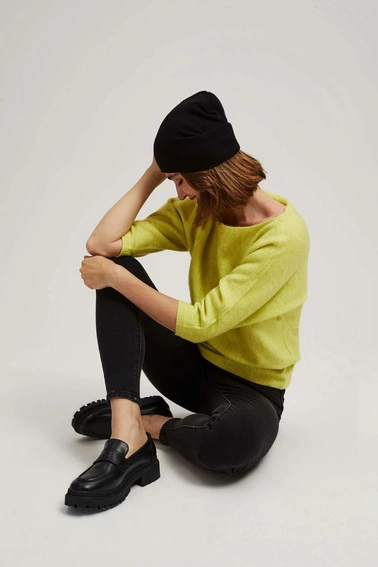 Gładka czapka czarna