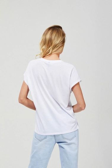 Bluzka z dekoltem w serek