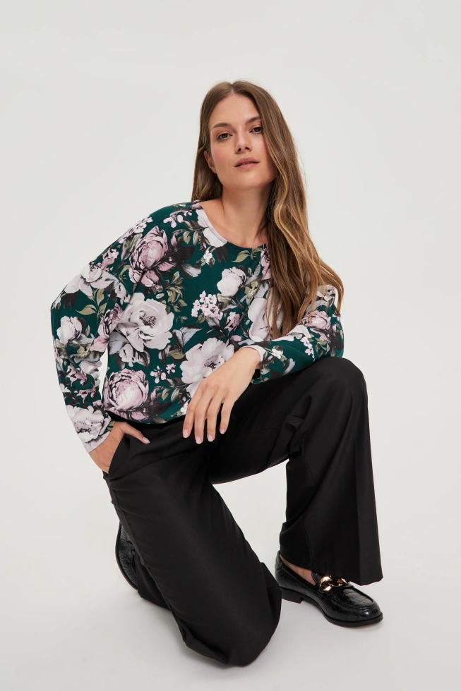 Spodnie z szerokimi nogawkami czarne