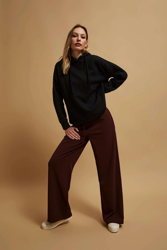 Bluza z kapturem czarna